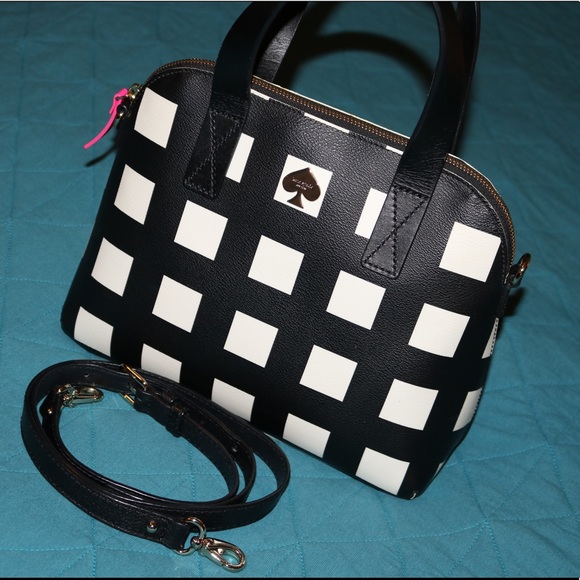 Like New Kate Spade Satchel Checkered Bag - Picture 2 of 4
